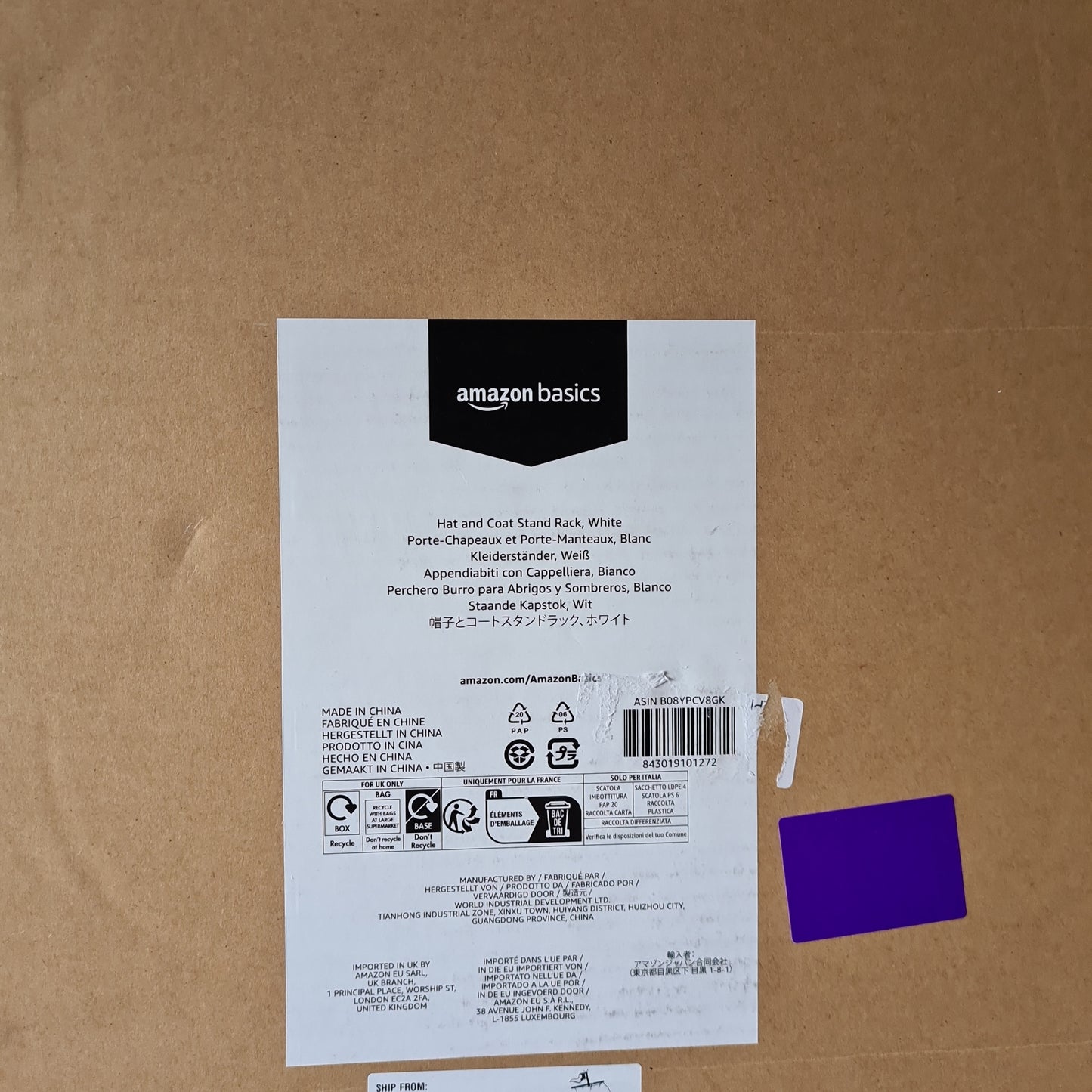 Hut- und Kleiderständer – Weiß