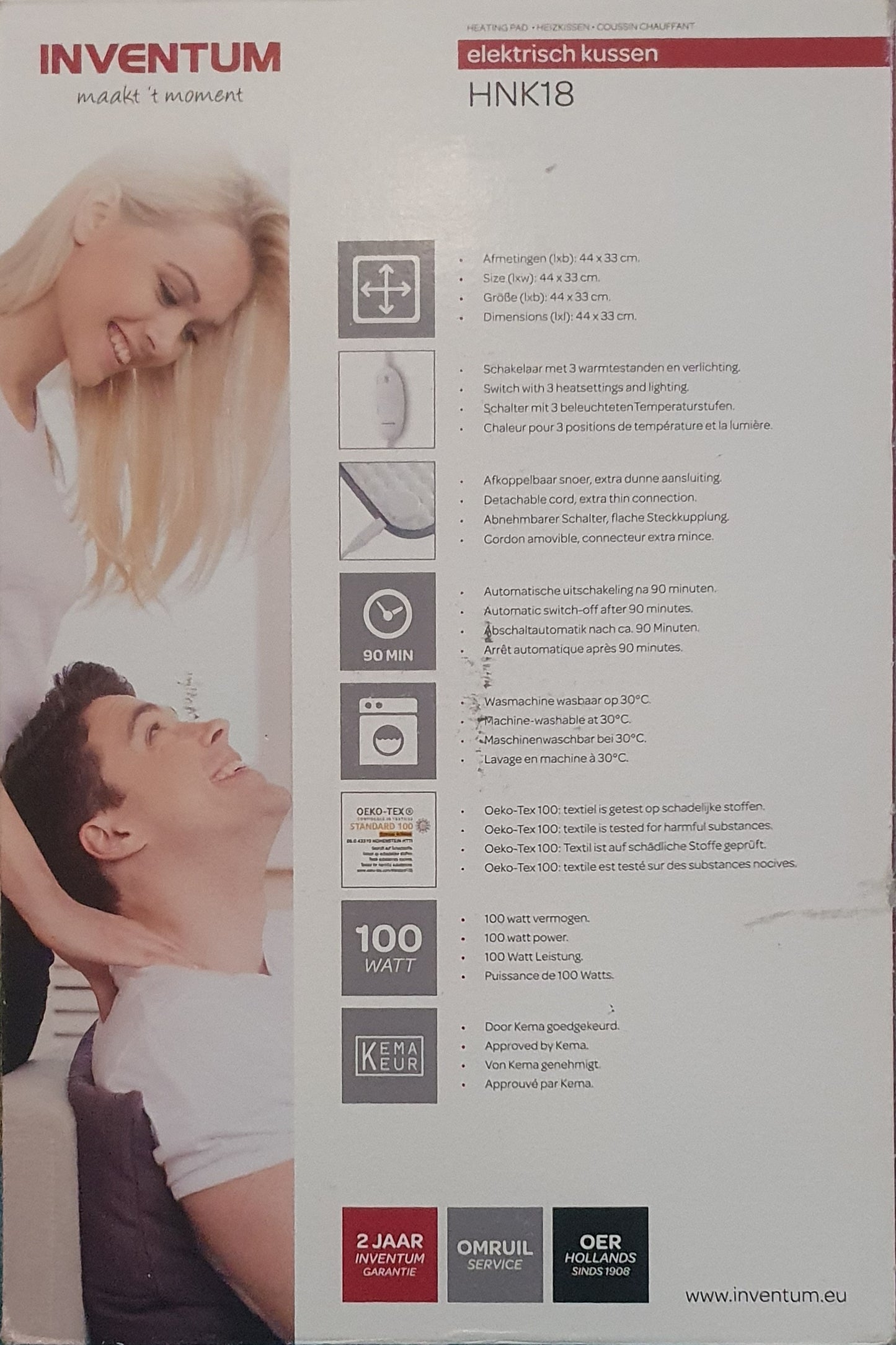 Inventum
Inventum HNK18 Heizkissen