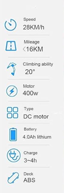 COOL&FUN Elektro-Skate/ Longboard mit Fernbedienung, 400W Brushless Motor, elektrisches Longboard für Erwachsene & Jugendliche /Refurbed nur B2B