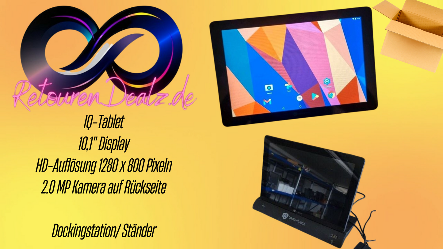 IQ-Tablet (Android) für kleine Anwendung oder Videos, perfekt für Kinder
