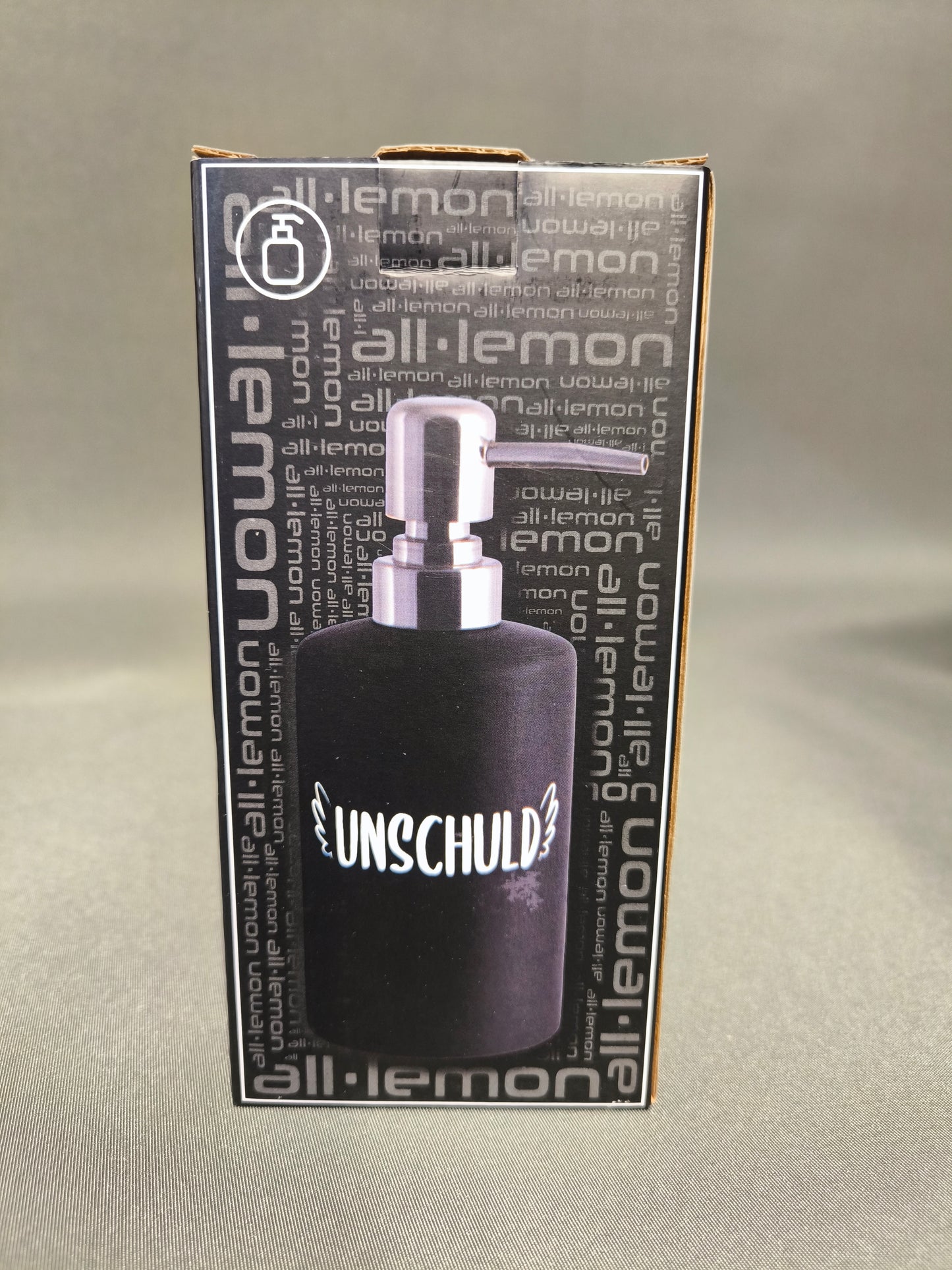 Seifenspender Schwarz Matt Keramik 360ml
